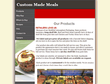 Tablet Screenshot of custommademeals.com
